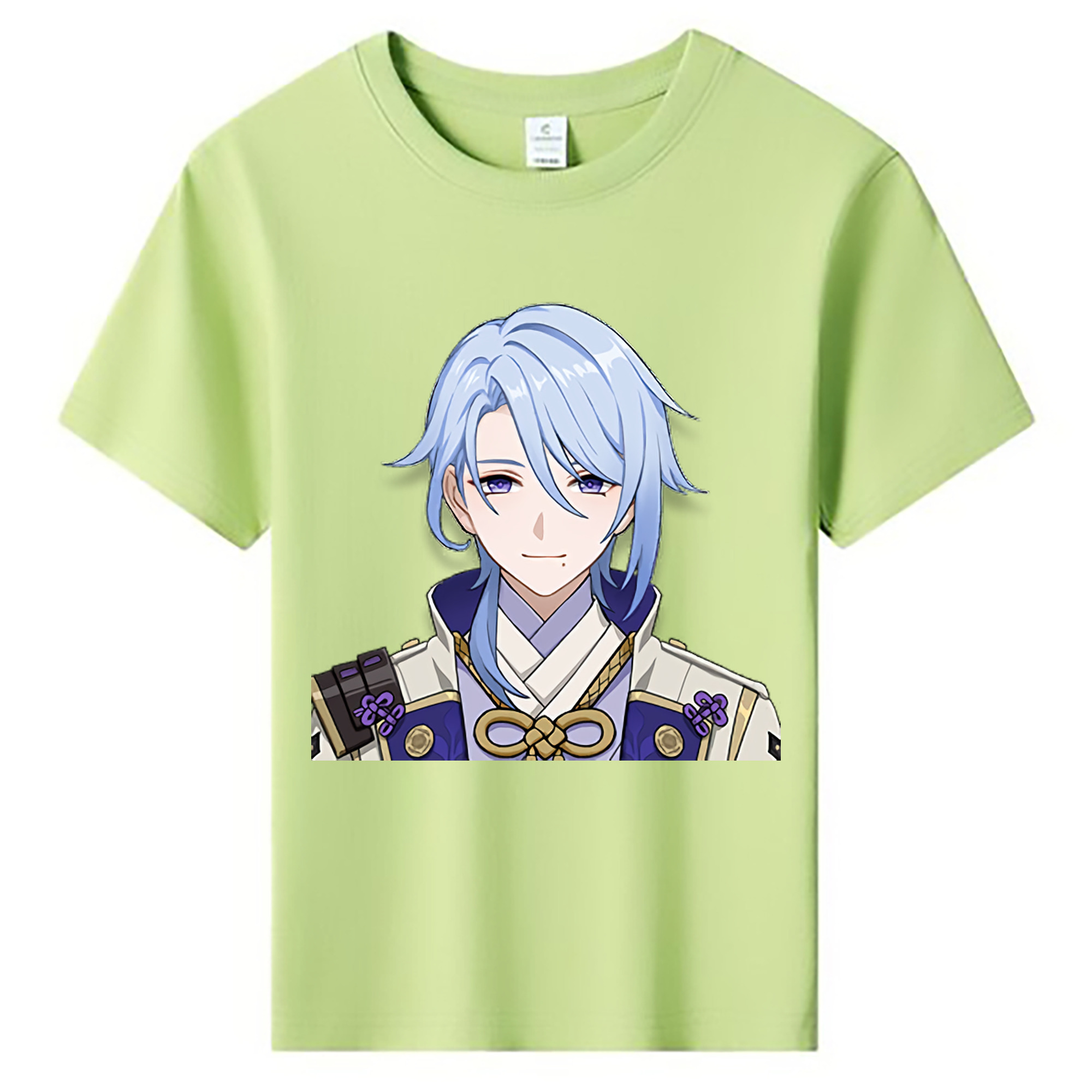 げんし神 神里綾人 かみさとあやと genshin Kamisato Ayato 綿100％キッズTシャツ（フロントプリント）